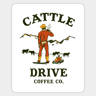 Cattle Drive Coffee Company Cowboy Magnet